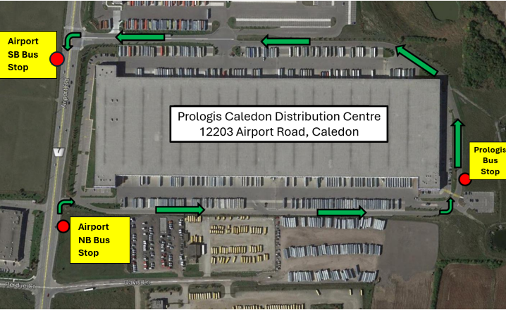 aerial map of prologis route