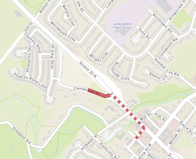 2024 Bolton Road Closure Map