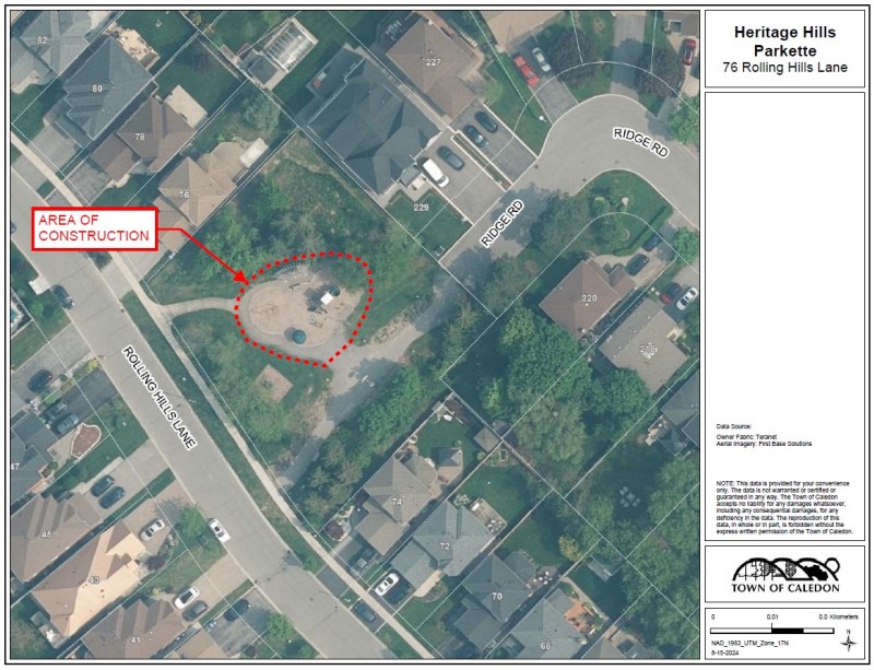 Heritage Hills Parkette map