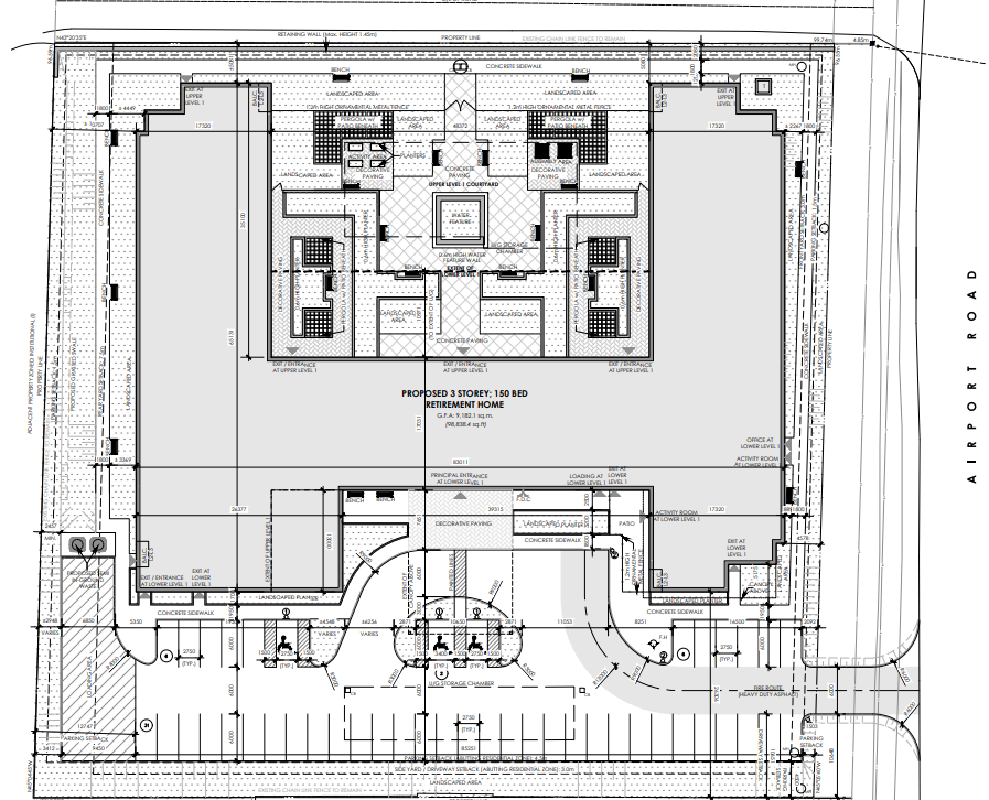 Site plan for Subject Property