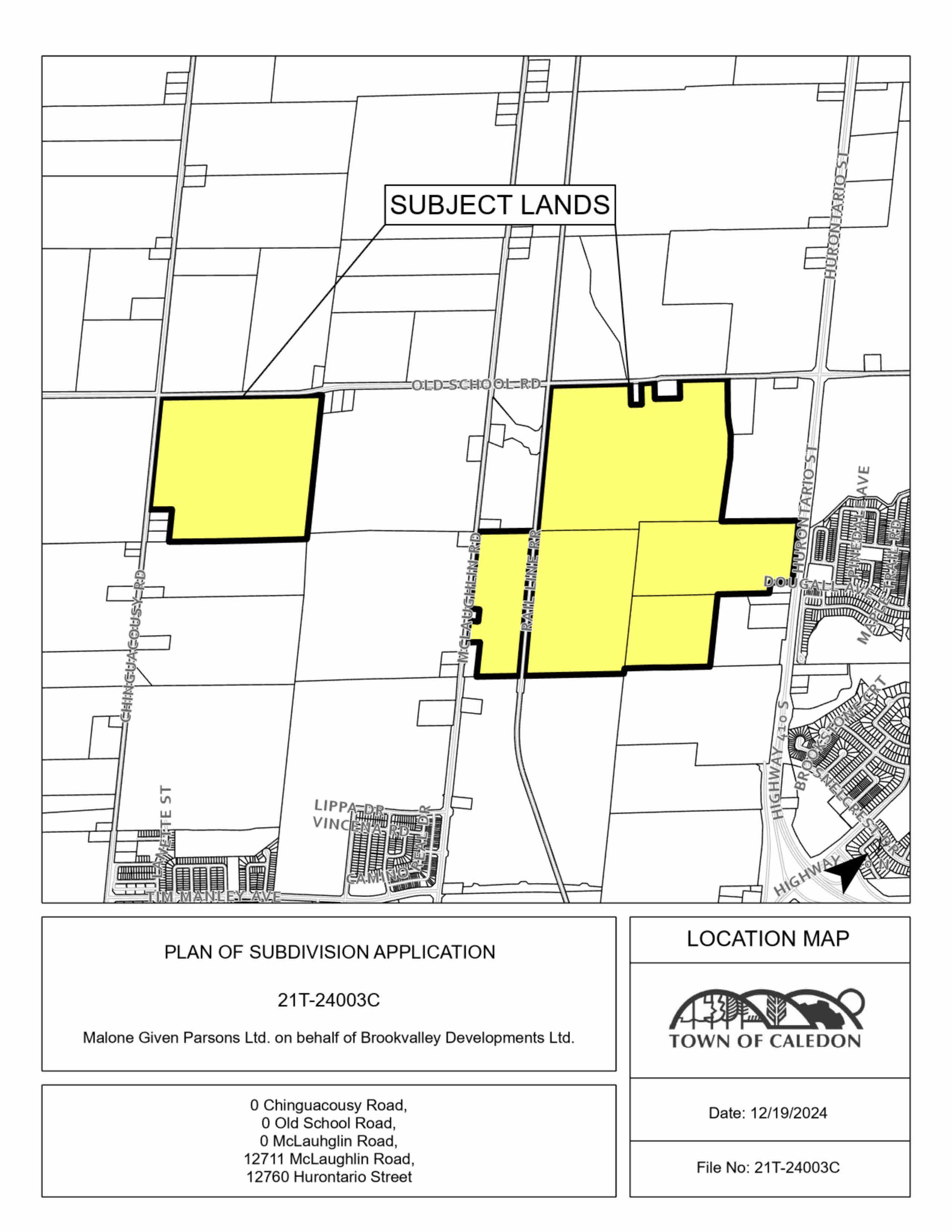 Location Map of Subject Property